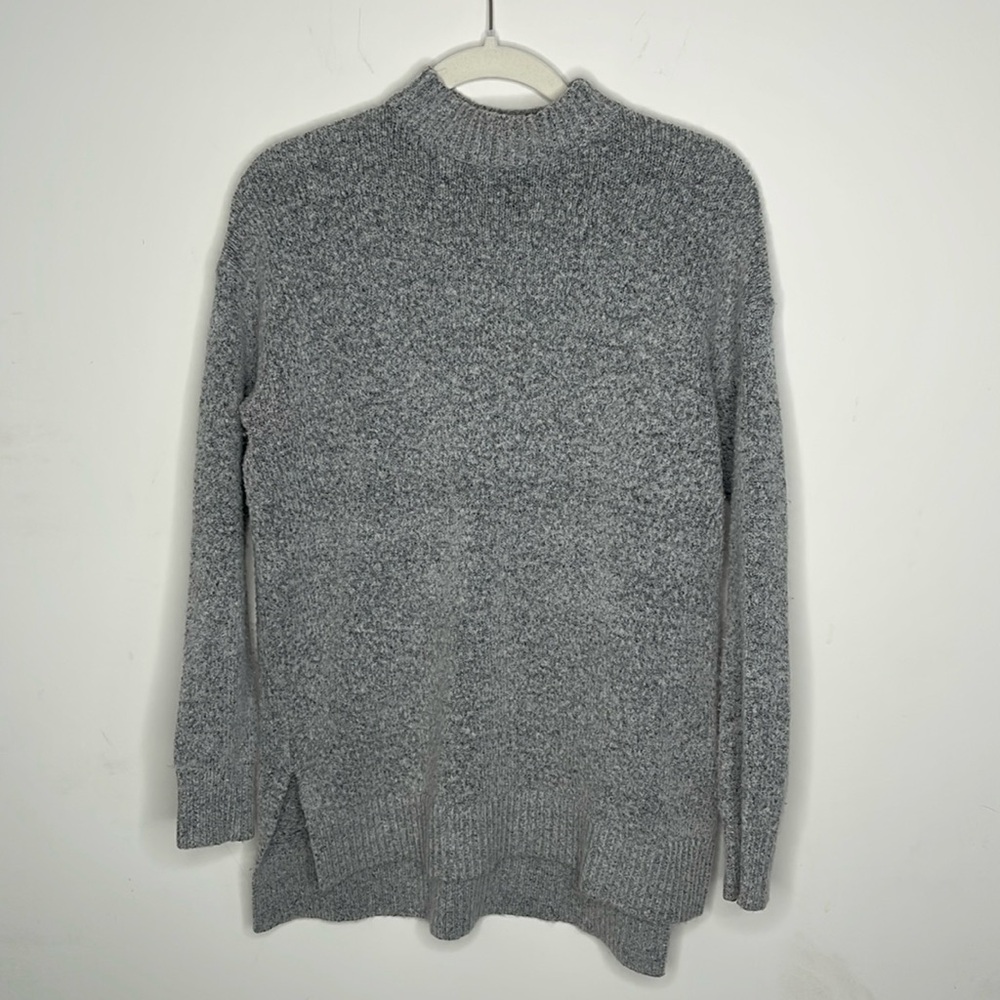 Long knit turtle neck sweater